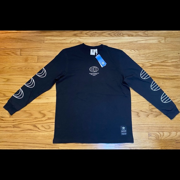 ADIDAS ORIGINALS TREFOIL LONG SLEEVE SHIRT~ men’s - Picture 1 of 5